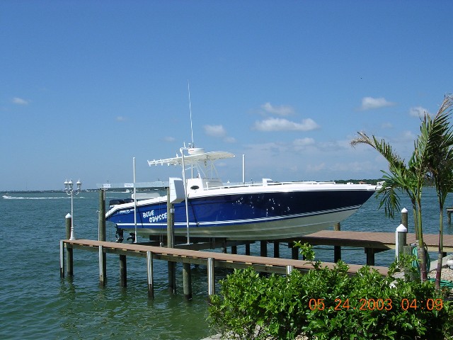 Center console boatlift install